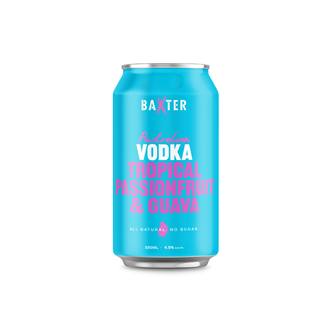 Baxter Vodka Tropical Passionfruit & Guava Case (24 pack)