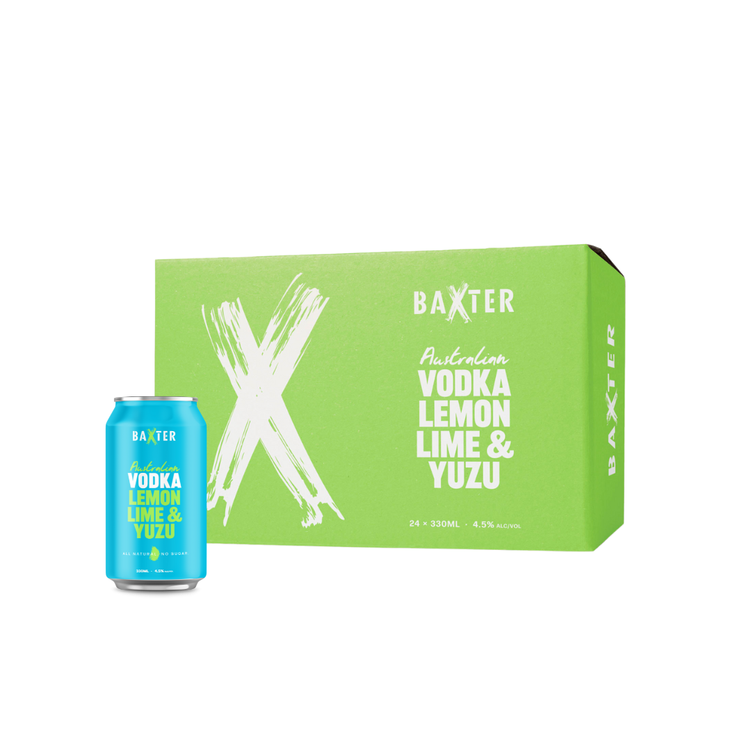 Baxter Vodka Lemon Lime & Yuzu Case (24 pack)