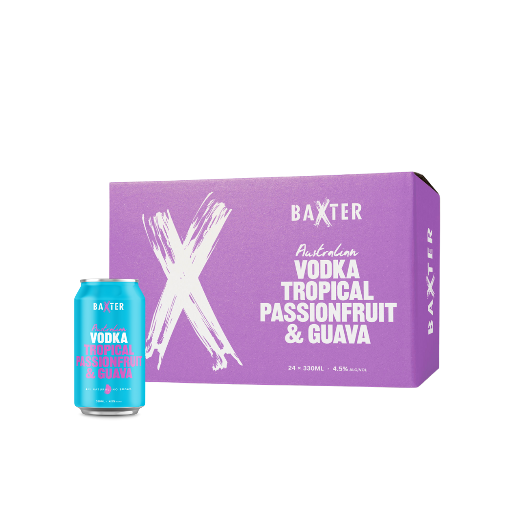 Baxter Vodka Tropical Passionfruit & Guava Case (24 pack)